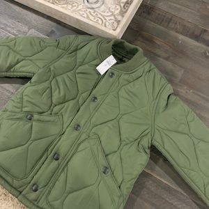 Olive green Gap Kids coat size small boys